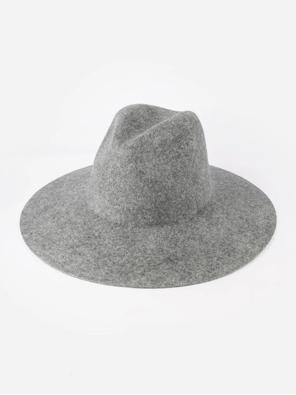 Gigi Pip Grey Scottie Wide Brim Fedora Hat 100% Australian Wool S/M 57 - Picture 4 of 11